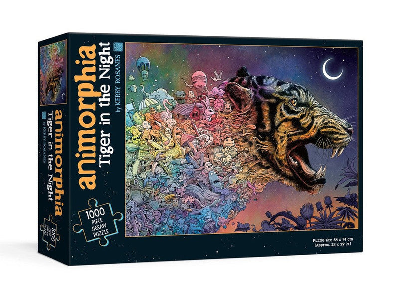 Animorphia Tiger in the Night Puzzle-Hobbies/ quizzes/ games-買書書 BuyBookBook