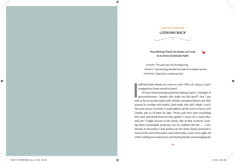 I Want to Thank You US - Hardback