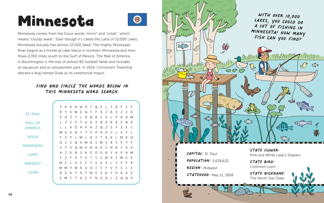 Fun with 50 States US - Paperback / softback