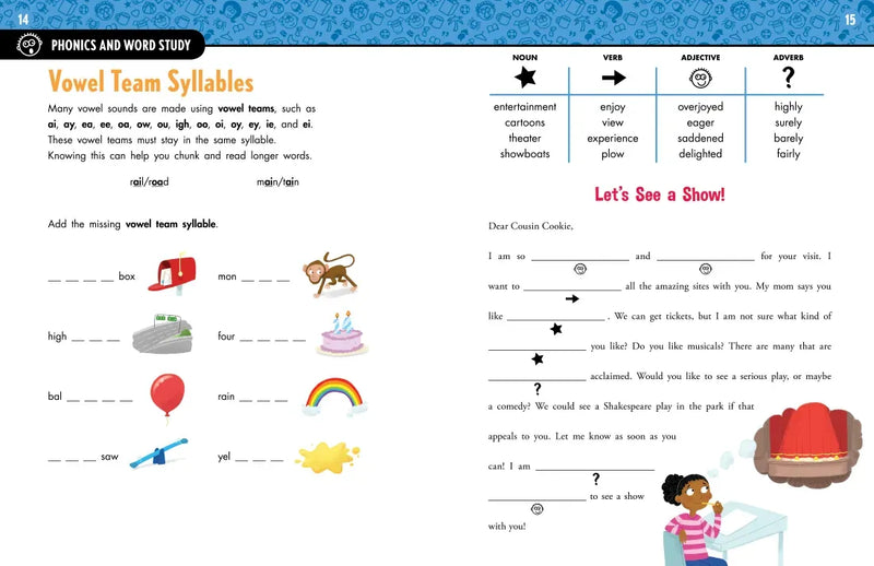 Mad Libs Workbook: Grade 4 Reading US - Paperback / softback