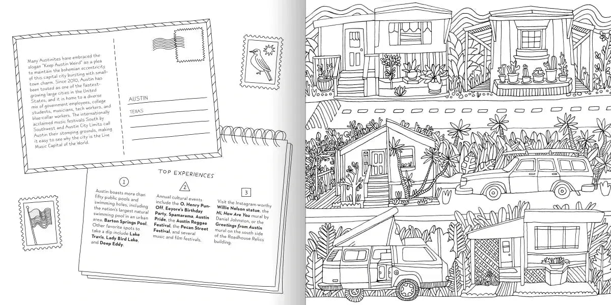 Road Trip! Coloring Book US - Paperback / softback