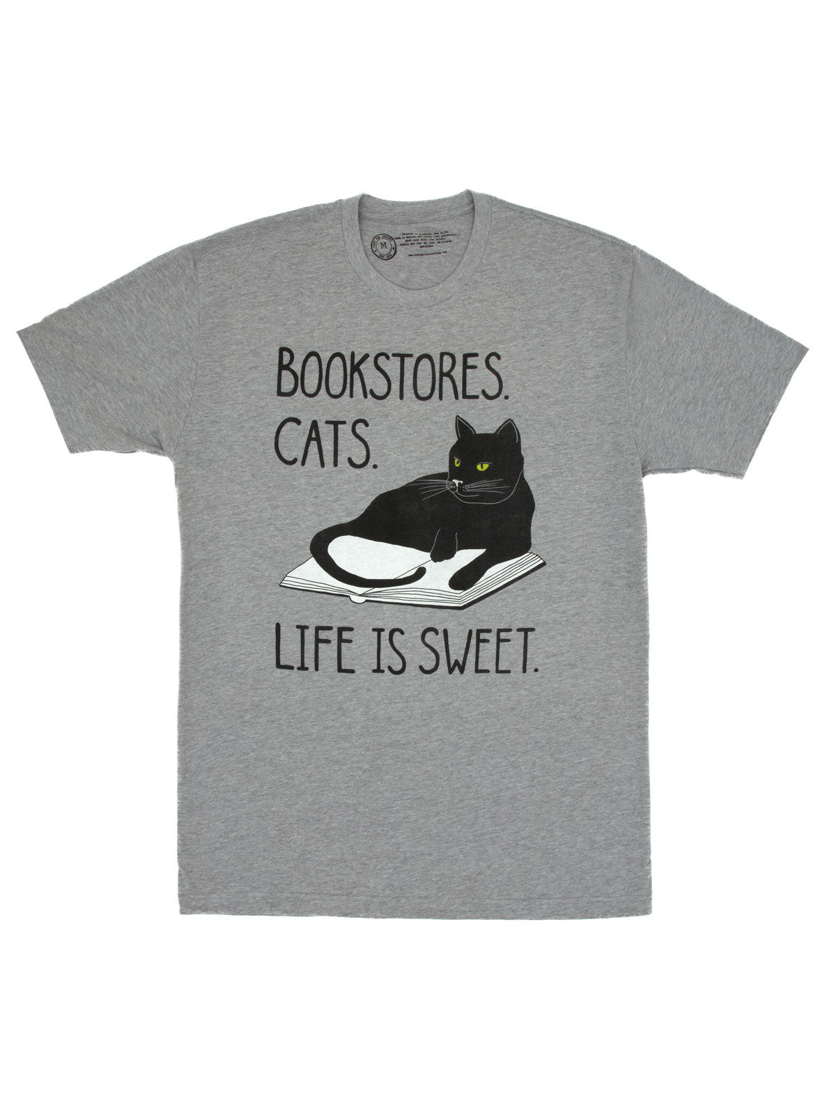 Bookstore Cats Unisex T-Shirt X-Large