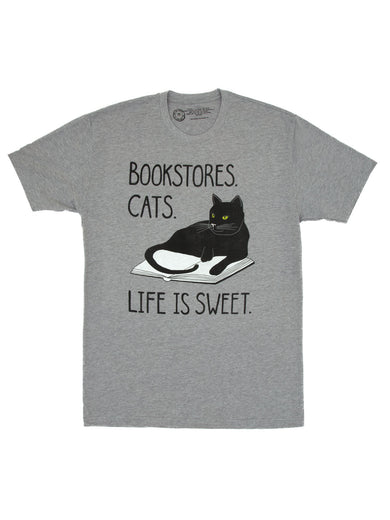 Bookstore Cats Unisex T-Shirt XXX-Large
