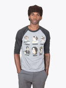 Punk Rock Authors Unisex 3/4 Sleeve Raglan X-Small US - Other apparel