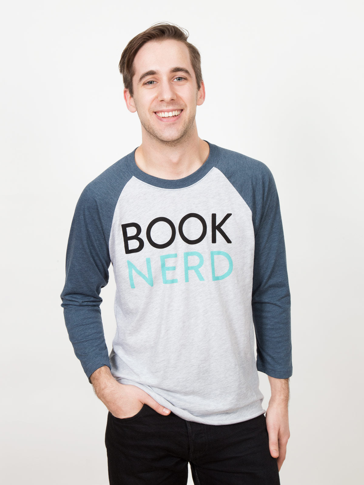 Book Nerd Unisex 3/4 Sleeve Raglan Large interior 1 (ISBN 9780593253304)