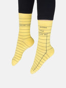 Library Card (Yellow) Socks - Small US - Other apparel