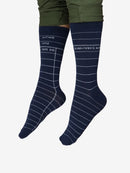 Library Card (Navy) Socks - Small US - Other apparel