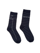 Library Card (Navy) Socks - Large-Lifestyle and Leisure-買書書 BuyBookBook
