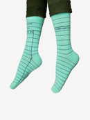 Library Card (Mint Green) Socks - Small US - Other apparel