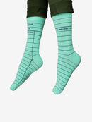 Library Card (Mint Green) Socks - Large US - Other apparel