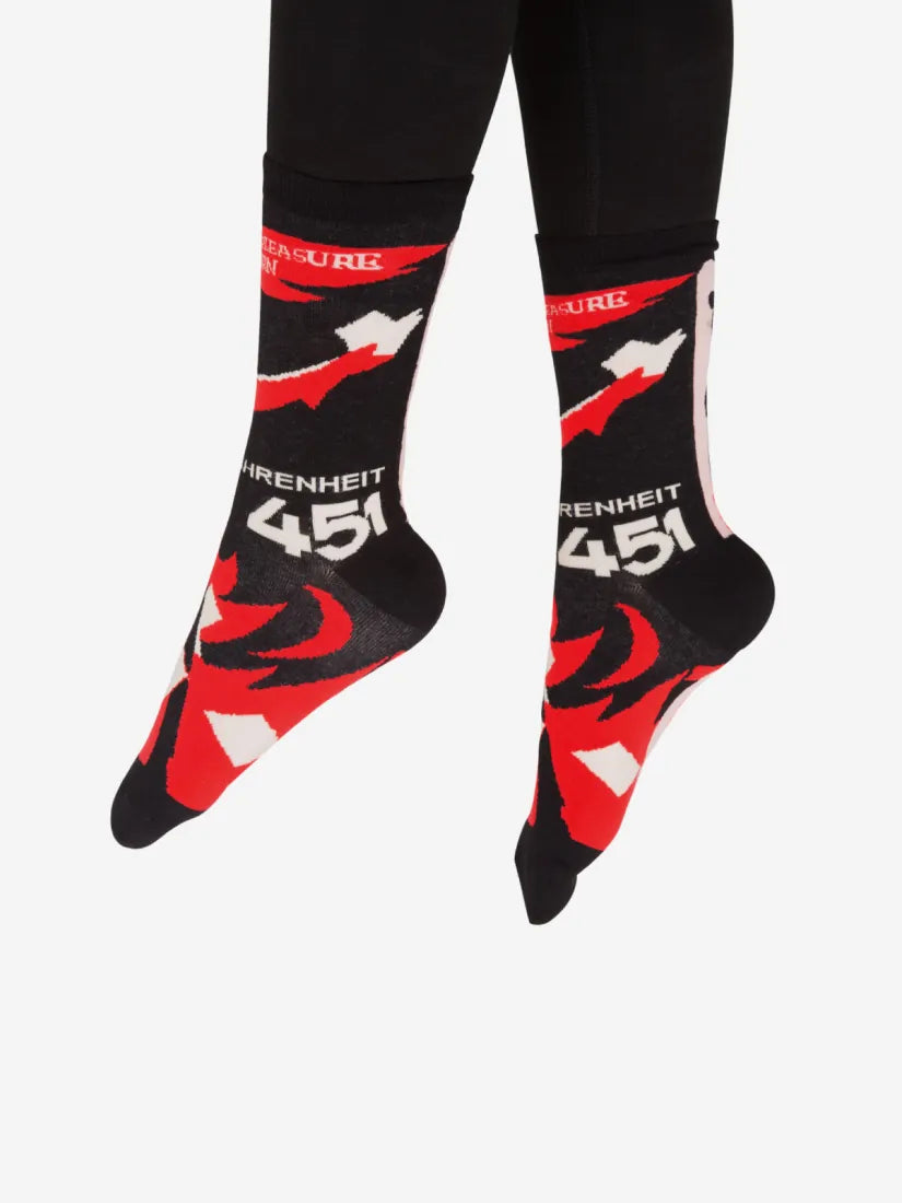 Fahrenheit 451 Socks - Small US - Other apparel