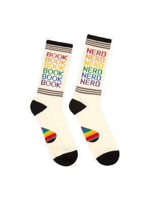 Book Nerd Pride Gym Socks - Large-Lifestyle and Leisure-買書書 BuyBookBook
