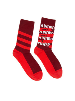 Margaret Atwood: A Word is Power Socks - Small-Lifestyle and Leisure-買書書 BuyBookBook