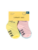 Library Card Baby/Toddler Socks 4-Pack - 2T-3T-Lifestyle and Leisure-買書書 BuyBookBook