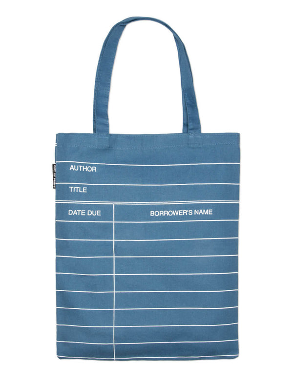 Library Card (Denim) Tote Bag-Lifestyle and Leisure-買書書 BuyBookBook