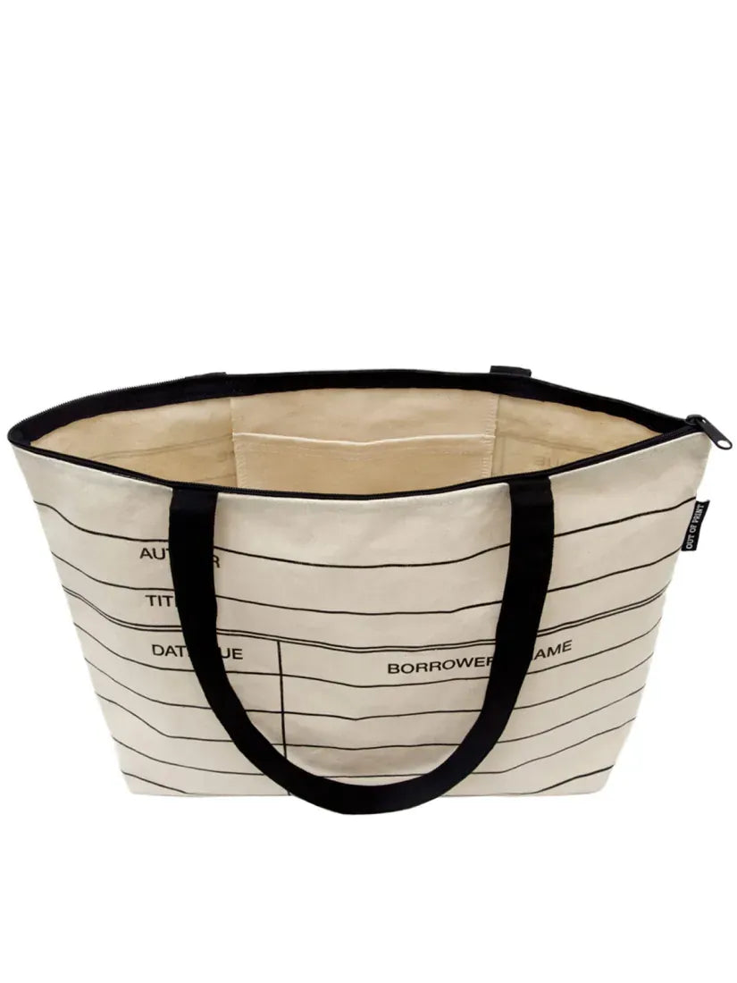 Library Card Zippered Market Tote US - Tote bag