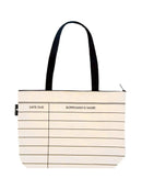 Library Card Zippered Market Tote US - Tote bag