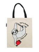 Book Sloth: Let's Hang and Read Tote Bag-Lifestyle and Leisure-買書書 BuyBookBook