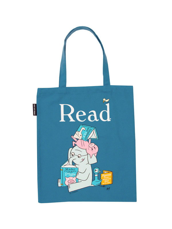 ELEPHANT & PIGGIE Read Tote Bag-Lifestyle and Leisure-買書書 BuyBookBook