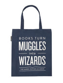 Books Turn Muggles into Wizards Tote Bag-Lifestyle and Leisure-買書書 BuyBookBook