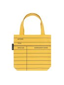 Library Card (Yellow) Mini Tote Bag-Lifestyle and Leisure-買書書 BuyBookBook