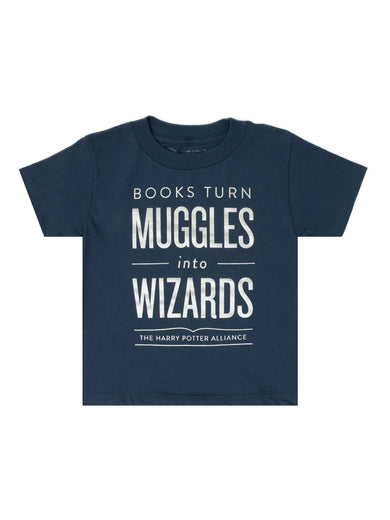 Books Turn Muggles Into Wizards Kids' T-Shirt - 4 Yr