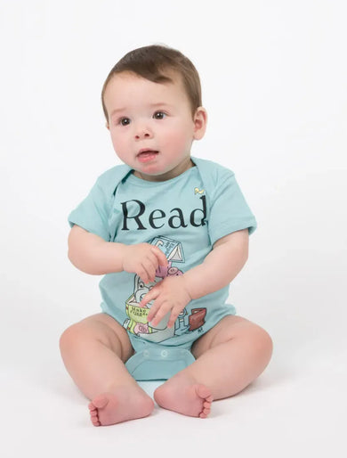 ELEPHANT & PIGGIE Read Baby Bodysuit - 6 Mo US - Other apparel