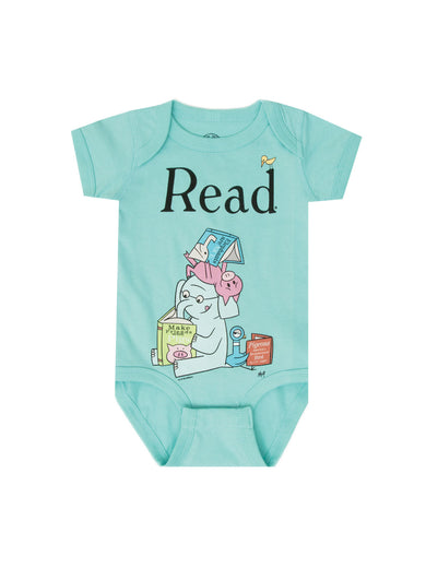 ELEPHANT & PIGGIE Read Baby Bodysuit - 12 Mo