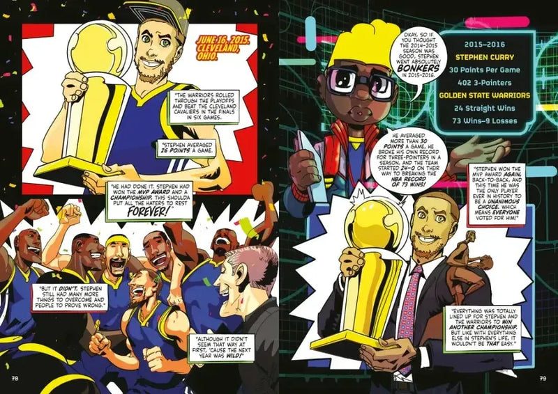 Stephen Curry: The Official Graphic Novel US - Hardback