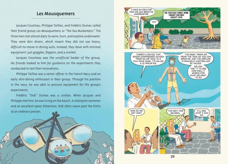 Who Discovered How to Breathe Underwater?: Jacques Cousteau US - Hardback