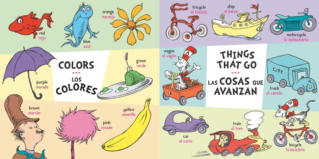 Dr. Seuss's 100 First Words/Las primeras 100 palabras de Dr. Seuss (Bilingual Edition) US - Board book
