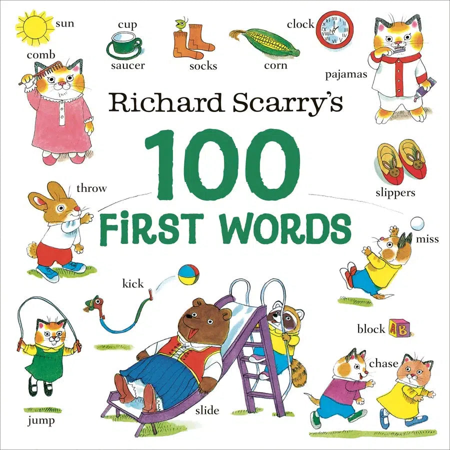 Richard Scarry's 100 First Words-Children’s / Teenage fiction: General and modern fiction-買書書 BuyBookBook