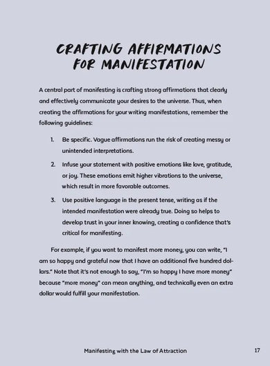 Law of Attraction Manifestation Journal US - Paperback / softback