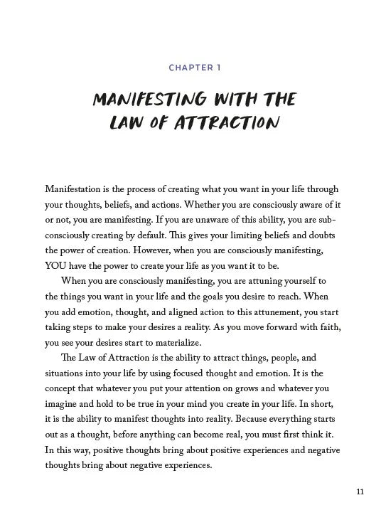 Law of Attraction Manifestation Journal US - Paperback / softback