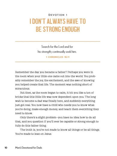 Men's Devotional for Dads US - Paperback / softback