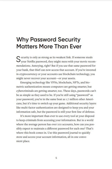 A-Z Password Book US - Paperback / softback