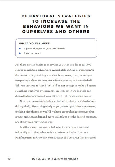 DBT Skills for Teens with Anxiety US - Paperback / softback