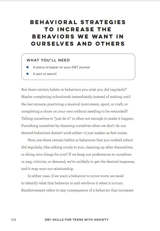 DBT Skills for Teens with Anxiety US - Paperback / softback