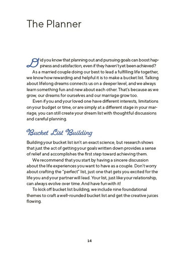 Ultimate Bucket List for Married Couples US - Paperback / softback