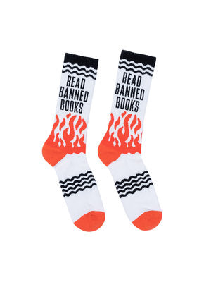 Read Banned Books Gym Socks - Large-Lifestyle and Leisure-買書書 BuyBookBook