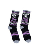 Fight Evil, Read Books Gym Socks - Small-Lifestyle and Leisure-買書書 BuyBookBook