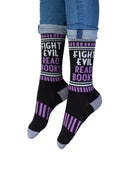 Fight Evil, Read Books Gym Socks - Large US - Other apparel
