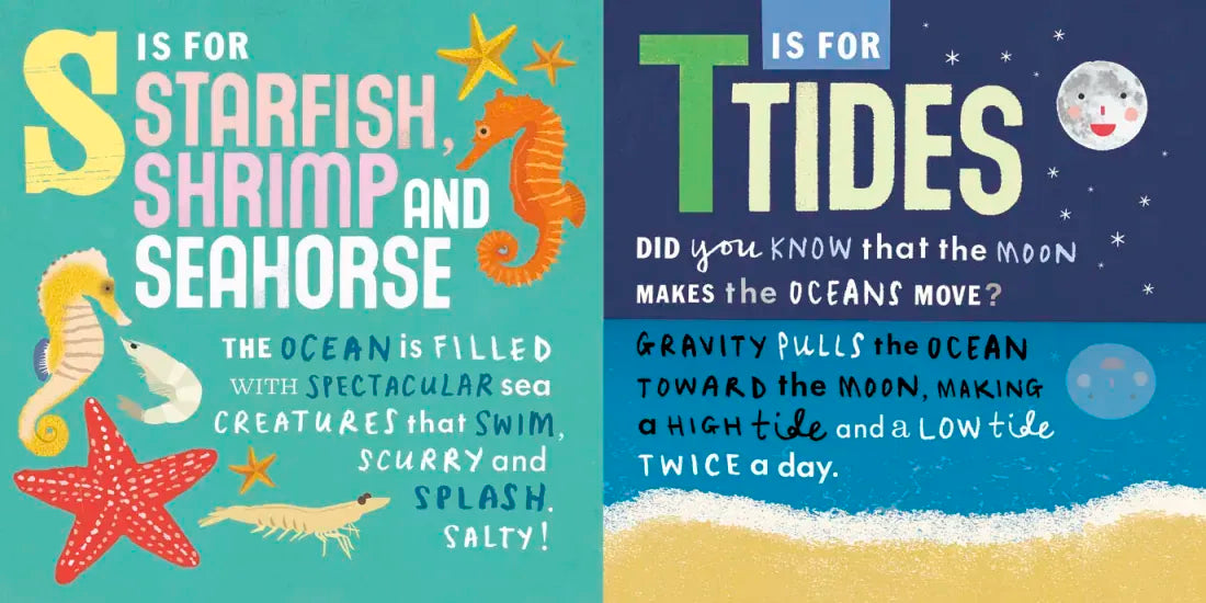 Mrs. Peanuckle's Ocean Alphabet US - Board book
