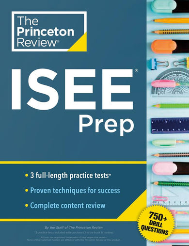 Princeton Review ISEE Prep-Children’s Educational: general-買書書 BuyBookBook