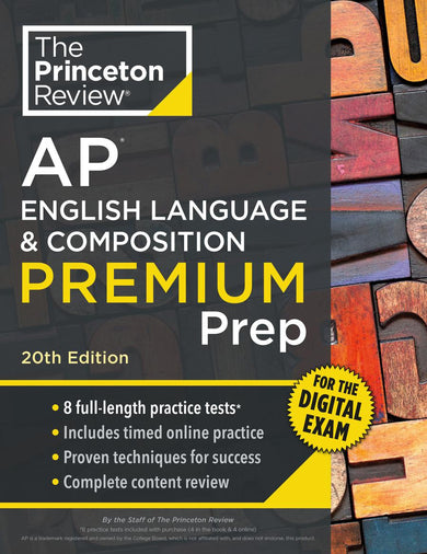 Princeton Review AP English Language & Composition Premium Prep, 20th Edition-Educational: Study and revision guides-買書書 BuyBookBook
