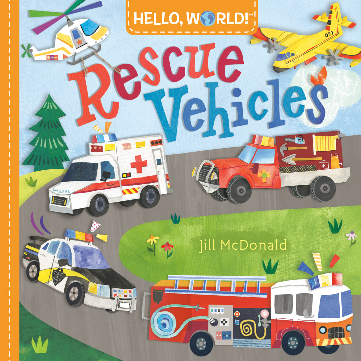 Hello, World! Rescue Vehicles cover (ISBN 9780593518991)