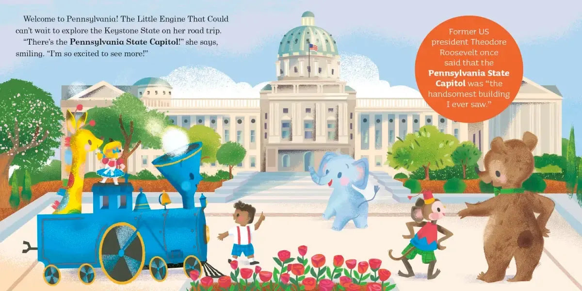 Welcome to Pennsylvania: A Little Engine That Could Road Trip US - Board book