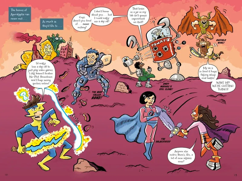 The Last Comics on Earth: Too Many Villains! US - Hardback