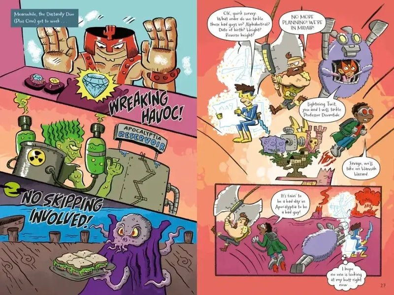 The Last Comics on Earth: Too Many Villains! US - Hardback