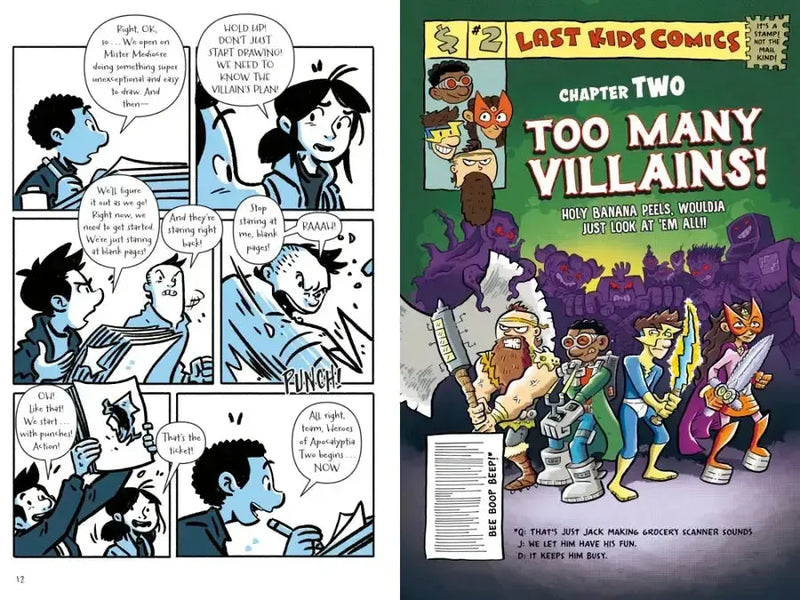 The Last Comics on Earth: Too Many Villains! US - Hardback